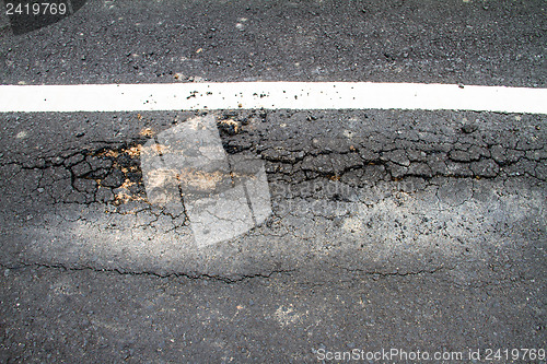 Image of Old cracked asphalt