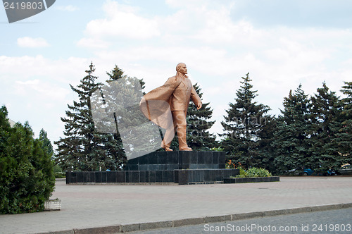 Image of the founder of USSR Vladimir Lenin in Illichivsk near Odessa