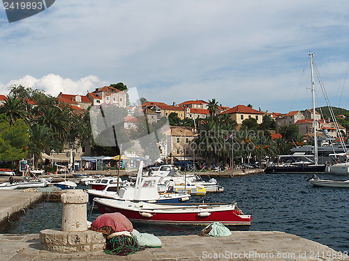 Image of Cavtat, Croatia, august 2013, old harbor