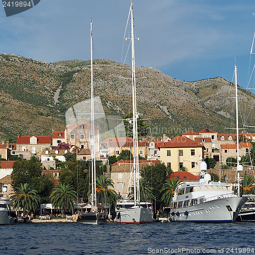 Image of Cavtat, Croatia, august 2013, old harbor