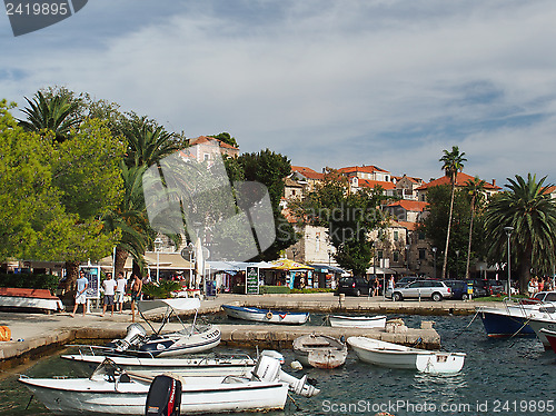 Image of Cavtat, Croatia, august 2013, old harbor