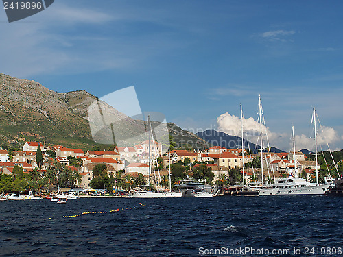 Image of Cavtat, Croatia, august 2013, old harbor