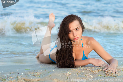 Image of Lady on the beach