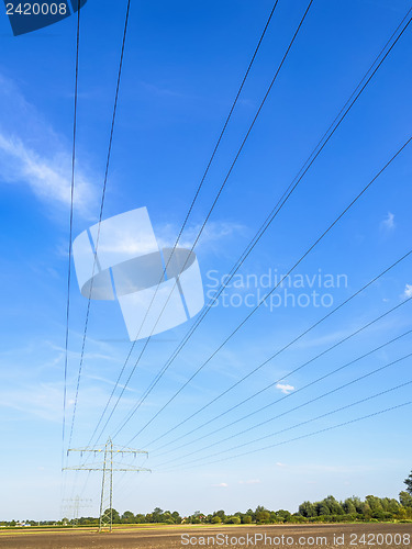 Image of Power calbe and power pole