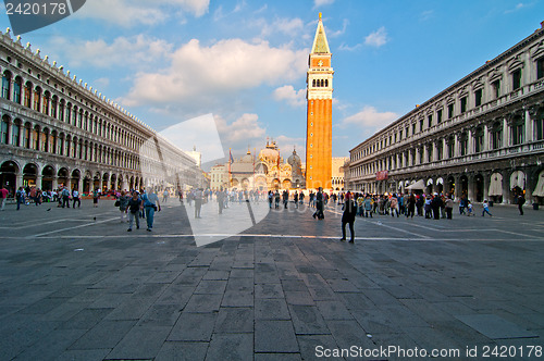 Image of Venice Italy Saint Marco square view