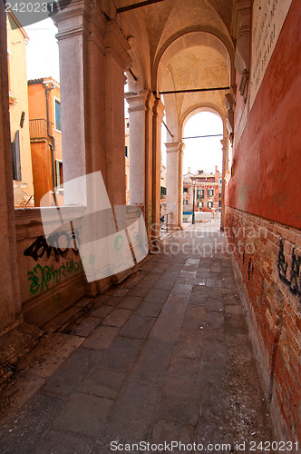 Image of Venice Italy scuola San Rocco back view