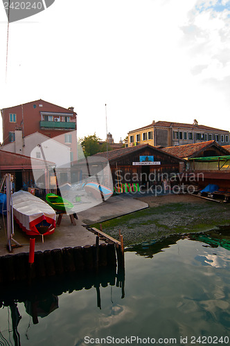 Image of Venice Italy  squero view