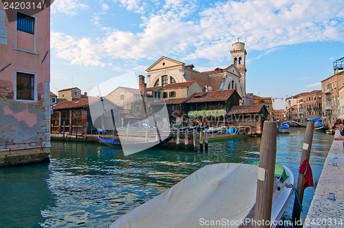 Image of Venice Italy San Trovaso squero view