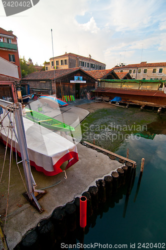 Image of Venice Italy  squero view