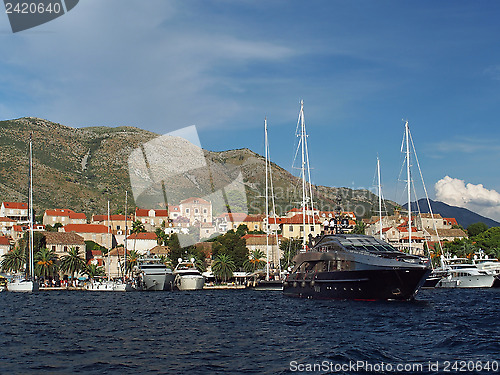 Image of Cavtat, Croatia, august 2013, old harbor