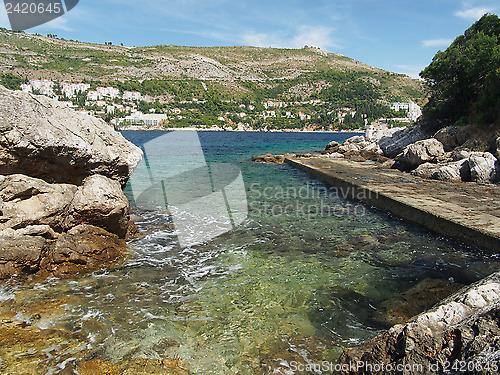 Image of Small dock in Lokrum island, Croatia