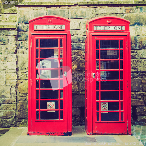 Image of Vintage look London telephone box