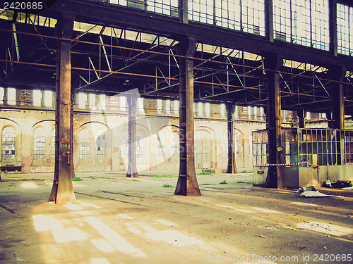 Image of Retro look Abandoned factory