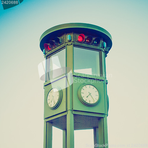 Image of Retro look Traffic Light