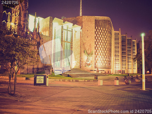 Image of Retro look Coventry Cathedral