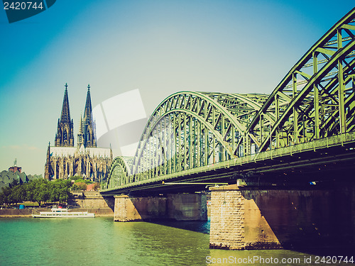 Image of Retro look Koeln panorama