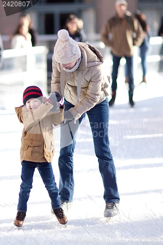 Image of family at winter