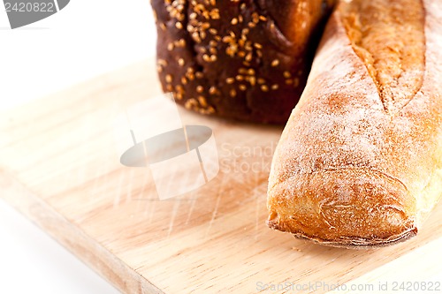 Image of fresh bread and baguette