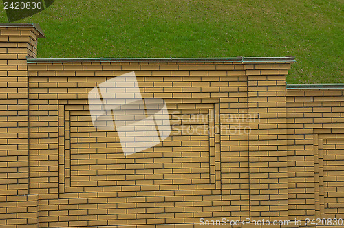 Image of Brick fence