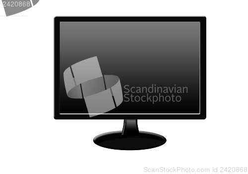 Image of black new monitor