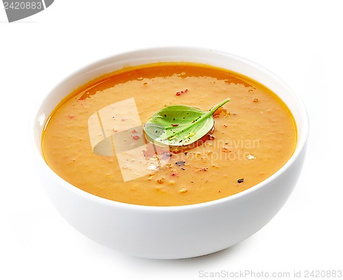 Image of Bowl of squash soup