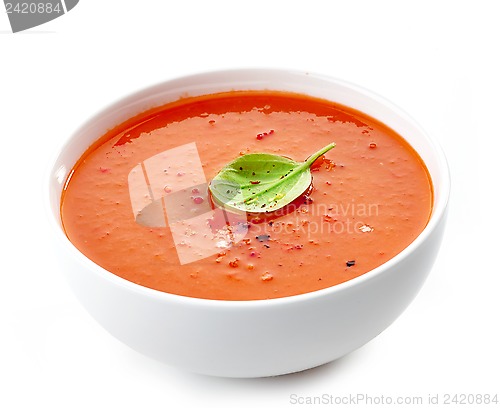 Image of Bowl of tomato soup