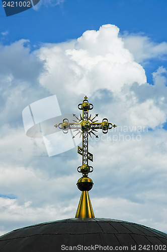Image of Church dome with a cross