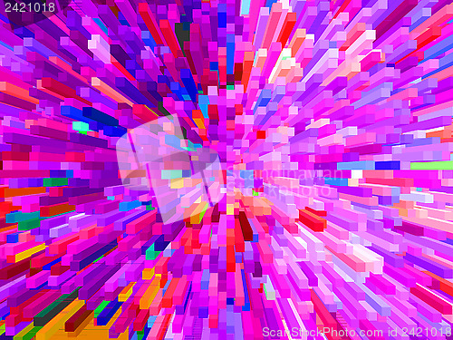 Image of Multi-coloured explosion