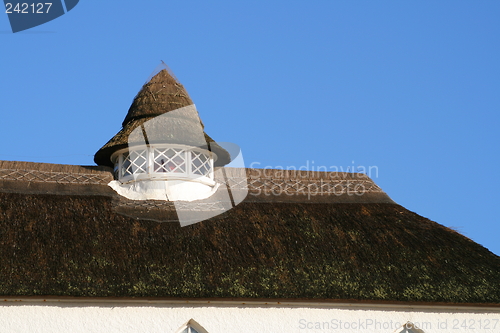 Image of Thatched Roof with Turret
