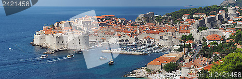 Image of Dubrovnik, Croatia, panorama of the medieval city