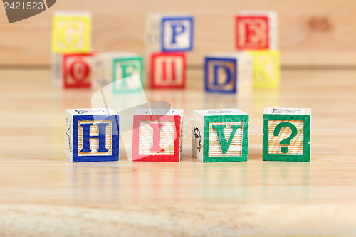 Image of HIV virus