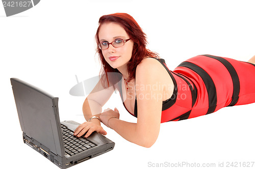 Image of Girl with laptop.