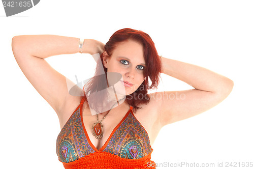 Image of Closeup of teen girl.