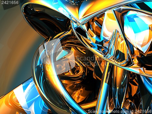 Image of abstract shiny background