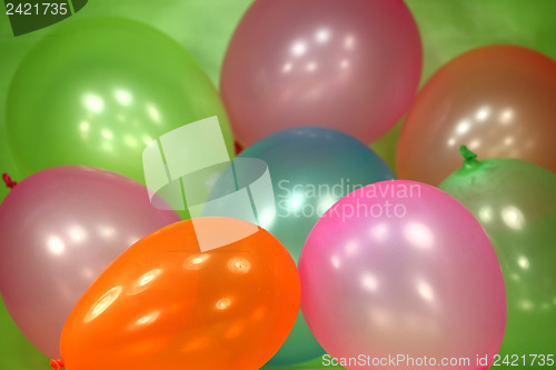 Image of Festive Colorful Balloon Background 