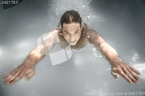 Image of diving man