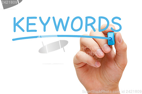 Image of Keywords Blue Marker