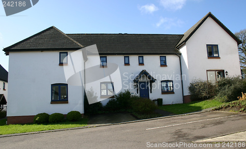 Image of white washed houses