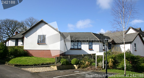 Image of white washed houses