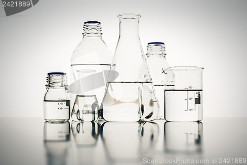 Image of Laboratory glass bottles