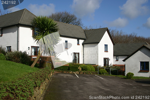 Image of white washed houses