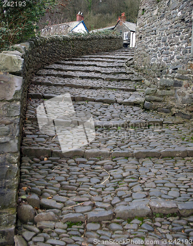 Image of steps in a village street