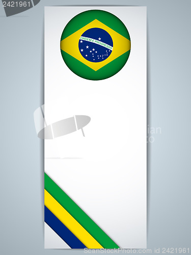 Image of Brazil Country Set of Banners