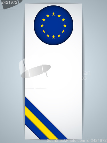 Image of Europe Country Set of Banners