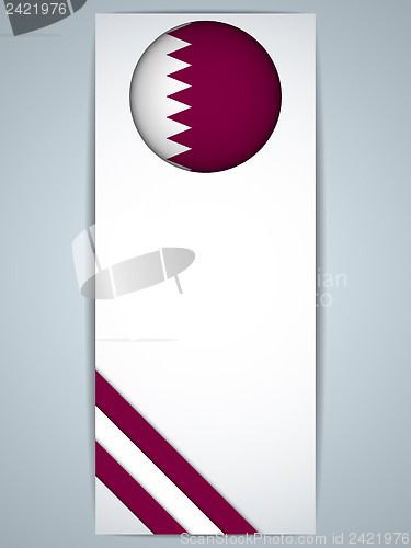 Image of Qatar Country Set of Banners