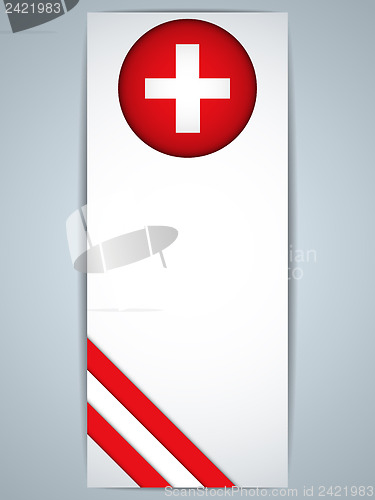 Image of Switzerland Country Set of Banners