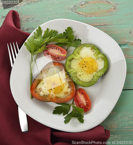 Image of Fried Eggs With Vegetables