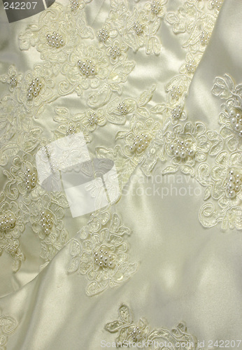 Image of bridal gown details