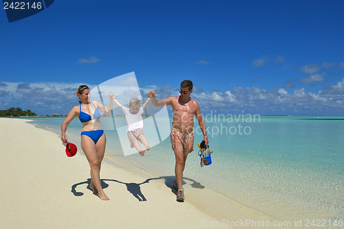 Image of happy family on vacation