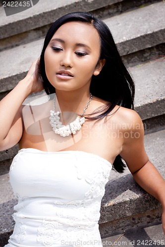 Image of attractive young asian woman beauty portrait 